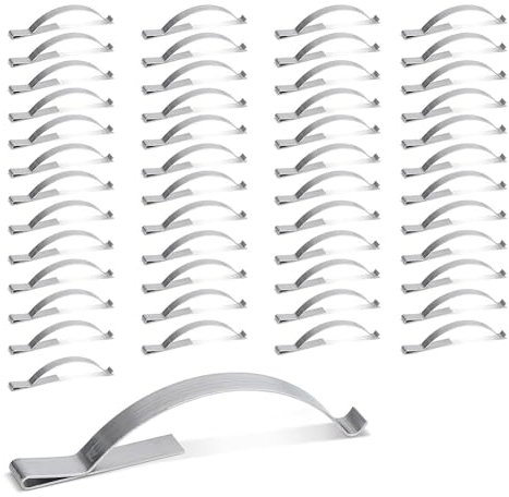 Vocdikficy 50 Stück Fliegengitter-Spannfedern, Eckmontage, Flache Fensterfedern, Fliegengitter-Clip Aus Edelstahl, 2-3/4