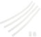 sourcing map 200Pcs 0.21x0.31 Hinge Dowels, Plastic Dowel Insert for Cabinet Door Hinges Furniture Connections, White