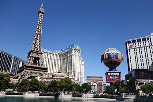 hansepuzzle 23918 - Las Vegas Puzzle 2000 Teile - Orte Motiv mit hochwertiger Aufbewahrung: Kartonbox und wiederverschließbarem Beutel - Format 90 × 60 cm