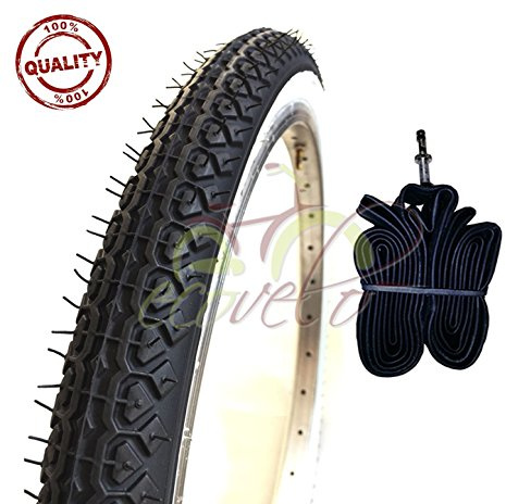 Deestone EBB20BND 1 Abdeckung Weiß + 1 Luftkammer 20 x 1,75 (44-406) Fahrradreifen Citybike Graziella