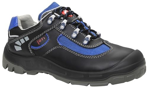 JORI Sicherheitsschuhe JAZEK S3, Damen und Herren, Lederschuh, robust, leicht, Schwarz, Stahlkappe - Größe 38