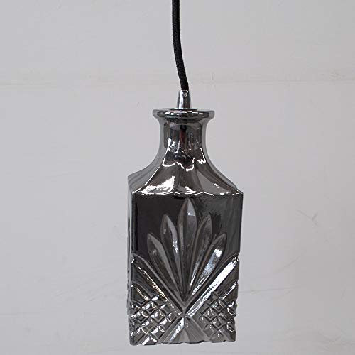 LITECRAFT Ceiling Pendant Decanter Styled Shaded 1 Light - Smoke Tint Clearance