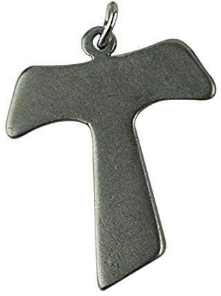 Tau Anhänger - Franziskanisches kreuz - Versilbertes Metall - Charms für DIY Hochzeit Gefälligkeiten, Bijouterie, Armbänder und Dekorationen - h 3 cm - 10 Stück