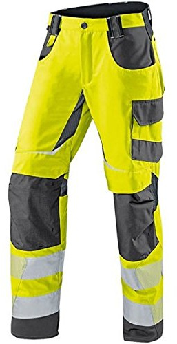 KÜBLER REFLECTIQ Warnschutz-Sommerhose PSA 2 | Warngelb/Anthrazit | Größe 110 (Lang)