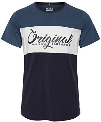 Blend BHNero Herren T-Shirt Kurzarm Shirt Rundhals-Ausschnitt