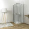 Box doccia angolare cabina con ante scorrelovi cristallo temperato anticalare 6 mm altezza 190 cm (70x70)