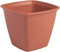 Iris Ohyama, Pot pour Plantes Jardinière carrée avec système de Drainage/réservation de l'eau pour Le Jardinage - Square Plant Pot 300, Marron