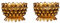 Uonlytech 2 stücke ghee lampenfassung Lotus votivkerzenhalter diyas öl lampen Buddha Lampe Ornamente für zuhause Tisch dekorative (golden)
