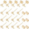 UNICRAFTALE 100 Stk 4mm Kugel Ohrstecker Golden Edelstahl Ohrstecker 0,7mm Stift DIY Ohrringe Zubehör Echte 24 Karat Vergoldete Kugelpfosten Ohrringe Selber Machen Zubehör für Ohrringherstellung