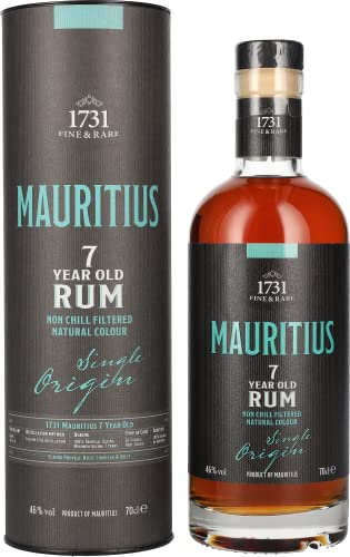 1731 Fine & Rare MAURITIUS 7 Years Old Single Origin Rum 46% Vol. 0,7l in Geschenkbox