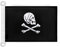 AZ FLAG Bootsflagge Pirat Henry Avery Schwarzer 45x30 cm, Aussenverwendung - Piraten Totenkopf Bootsfahne Aus Gestricktem Polyester Mit Plastikringen