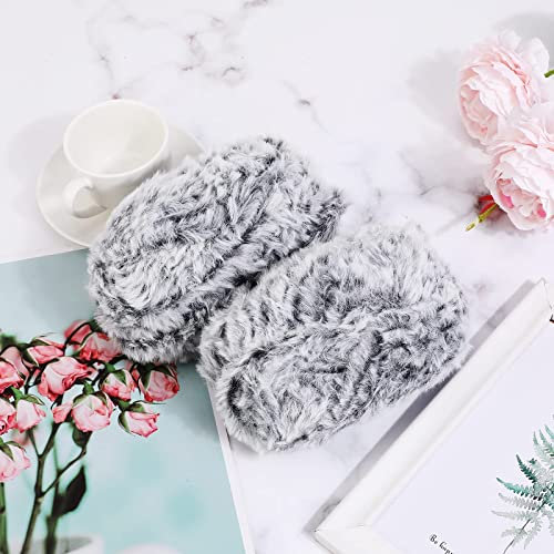 2x50G Grau Kunstfell-Garn Handstrickgarne, Plüschgarn Häkelgarn Wolle Zum Häkeln, Handstrickgarn Baumwollgarn für Häkeln und Kunsthandwerk Pflegeleichte hochwertiges Schnellstrickgarn