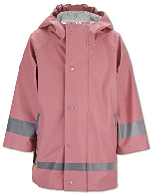 Sterntaler Regenjacke ungefüttert uni - Kinder Regenjacke wasserdicht - Mädchen Jacke mit verschweißten Nähten, Kapuze und reflektierenden Details - robuste Regenbekleidung