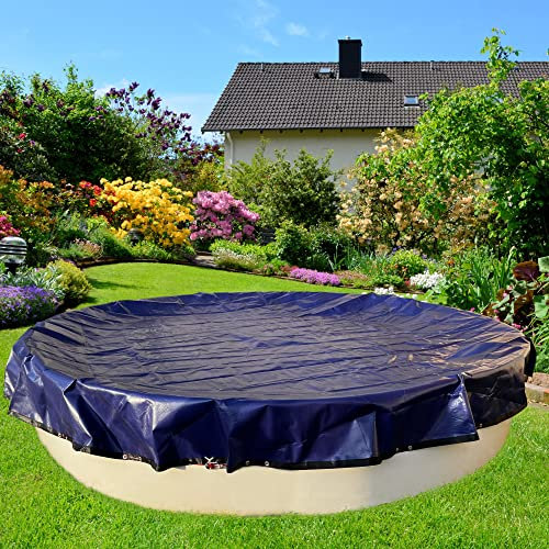 Duraol Poolabdeckung rund I 7,00 m Durchmesser I Hochwertige Pool Abdeckplane mit Materialstärke 300g/m² I Robuste Abdeckplane Pool rund mit Randverstärkung I Beidseitig beschichtet & wasserdicht