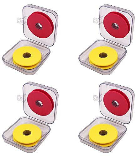 ANCLLO 8pcs Fishing Foam Spools for Fishing Line, Fishing Foam, Foam Reels Packed in Plastic Box, Mainly Used for Storing Fishing Lines and Accessories