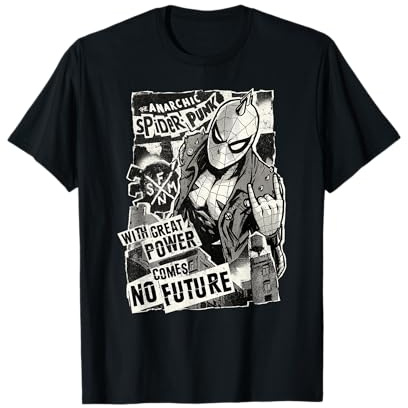 Marvel Spider-Man Anarchic Spider-Punk with Great Power Camiseta