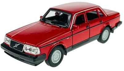 Welly Volvo 240 GL Rot 1/34-1/39 Neu Metal Modell Auto Diecast