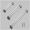 Guolich 2-Stück Schrankgriff, Küchentürgriff, Möbelgriff, Türgriff für Home Kitchen Office Möbel, Nachttische, Kommoden, Schränke, Schranktürgriffe (Silber, Lochabstand 96MM)