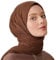Premium Jersey Turban Kopftuch Schal Wrap Instant Hijab Für Damen | Instant Hijab | Schal Cap für Frauen Hijab Muslim (Kaffee)
