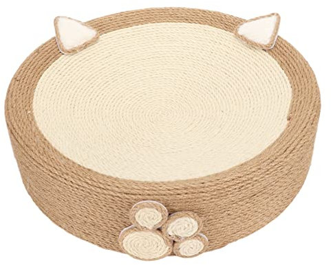 Cama Rascador para Gatos, Rascador Redondo Multifuncional Reutilizable Resistente Al Desgaste, Almohadilla Rascadora para Gatos De Cartón para Gatos Ktten