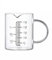 Soulnioi 250ML Glass Measuring Jug Cup with Handle Clear Measurements for Baking Cooking Liquid, Easy to Read High Borosilicate Glass Beaker
