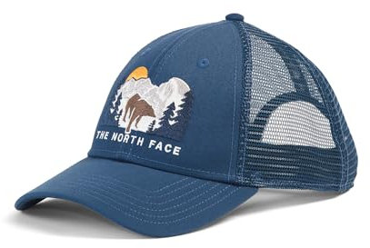 The North Face Unisex Embroidered Mudder Trucker Hut, Shady Blue/Bear Graphic, One Size