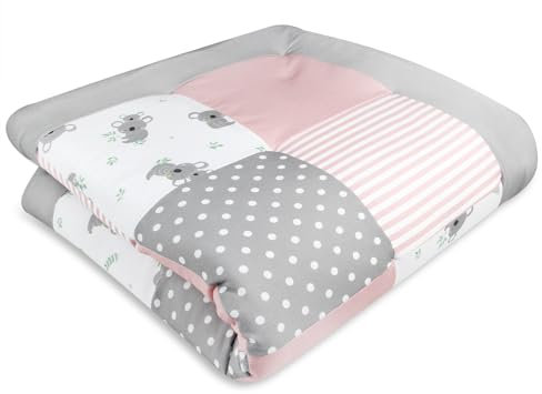 schlummersack Krabbeldecke – 100x100 cm – Dick gepolsterte Spieldecke für Babys – Ideal als Laufgittereinlage – Maschinenwaschbar – Design: Koala