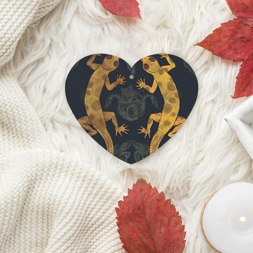 Auto-Lufterfrischer, Gecko-Eidechsen, Lufterfrischer für Damen, niedliches Auto-Innenzubehör, zum Aufhängen für Autos, Spiegel, Herren, 4 Stück