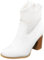 Toocool Stivali donna stivaletti tronchetti traforati estivi tacco comodo G633 [36,bianco]