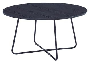 Home Deluxe - Couchtisch Rund Novara 88 x 47 cm- Dark Oak|Sofatisch, Wohnzimmertisch, Wohnzimmer
