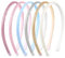 6 Stück Pailletten Beschichtet Stirnbänder Niedliches Glitter Mädchen Haarband Modisch Glitzer Damen Haarreifen Tägliches Haarschmuck für Partys Bällen Aktivitäten Tägliches Waschen und Schminken