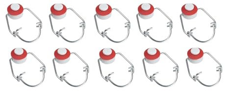 mille idee Set 10 Tappi Meccanici Chiusura Ermetica per Bottiglie in Vetro Tappo in Metallo