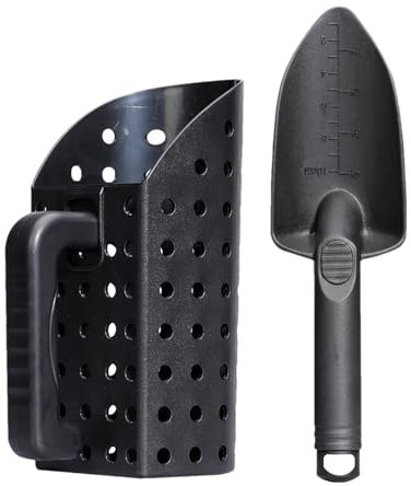 Genérico Pala detectora de metales, Pala de arena resistente, Accesorios de detección para detector de metales para niños y adultos, tamiz de arena, herramienta de caza