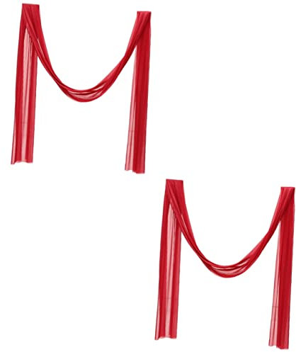 IMIKEYA 2St Hintergrundschleier im Freien hochzeitsdeko elegant Beute für den Empfang Einer Hochzeitszeremonie durchsichtiger Vorhang Fenstervorhänge Stoffvorhänge Bogenvorhänge