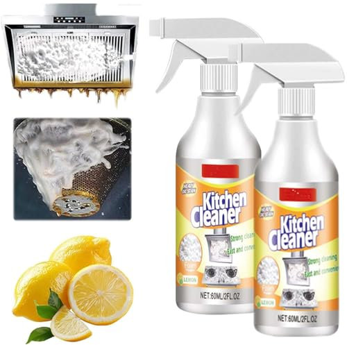 Kitchen Foam Cleaner, Kitchen Cleaner, Kitchen Cleaner Spray, Heavy-Duty Kitchen Foaming Degreaser & Cleaner, Kitchen Foam Cleaning Spray, Kitchen Grease Cleaner Spray, Multi-Purpose Cleaner Spray (2)