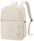 HOMIEE Travel Backpack Womens,20L Carry on Luggage Mens,Flight Approved Underseat Cabin Bag Racksack with Waterproof Pocket,15.6 Inch Business Laptop Bag with USB Port for School Work Weekend White