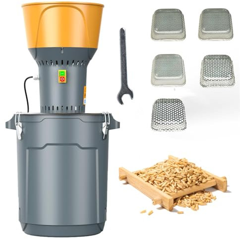 DRYIC Molinillo de Grano de 25L/50L, Molinillo de Grano eléctrico de 1300W, Molino de alimentación para Cereales Secos, Molinillo de maíz, Molinos de Grano Molinos de harina (50L)