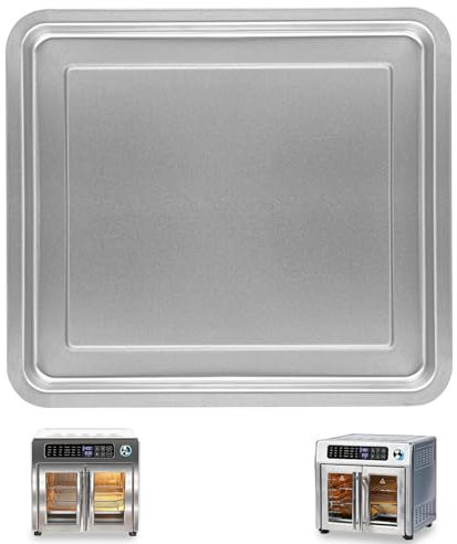 GWY Air Fryer Tray for Emeril Lagasse 26 QT Extra Large Air Fryer, 12.5''×11.3'' Steel Air Fryer Accessories Grill Pan Grill Plate Crisper Plate Replacement Parts Rack