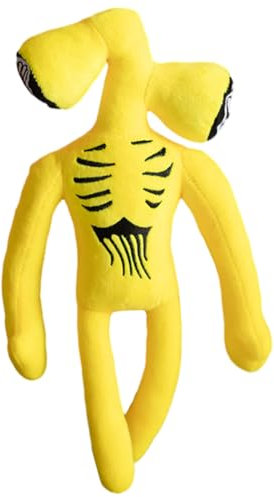 CYGMRFH Sirene Kopf Kuscheltier Doppel Kopf Monster Plüsch Kinder Gelb Horror Spiele Weiche Plüsch Cartoon Siren Pfeifen Kopf Puppee Geburtstags Geschenk
