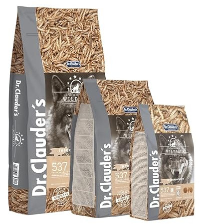 DR.CLAUDER’S - Wildlife | Natürliches Trockenfutter mit Omega-Fettsäuren und Mineralien für ausgewachsene Hunde. Getreidefreies Alleinfutter im Beutel ohne Konservierungsstoffe | 11,5kg Insekten