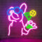 Lxmoneon Neon Schild Bulldogge mit Cocktail Bar Schild LED Wanddeko Hund Neonlicht USB Französische Bulldogge Leuchtschild für Bar Club Wohnzimmer Partyraum Gaming Zimmer, Geschenk für Männer