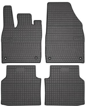Wielganizator SolidPRO Gummimatten passend für Skoda Enyaq iV (2020-) | Qualität: Premium - Genaue Passform, rutschfest 4-teilig Fußmatten- Schwarz