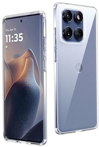 CAUHENYEE Trasparente Cover per Motorola Edge 60 Fusion/Edge 60 Custodia, Cover in TPU ultrasottile, Flessibile e Trasparente, Antigraffio, Antiurto
