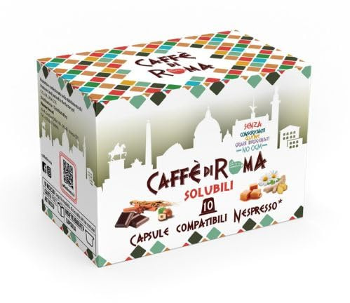 60 Capsule Nespresso Camomilla e Melatonina di CAFFE DI ROMA Compatibile con Nespresso - Bevanda solubile Senza Glutine -