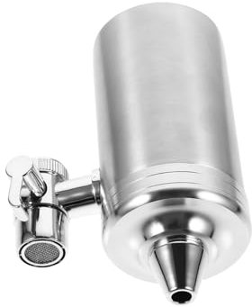 Operitacx Purificatore per Rubinetto Acciaio Inossidabile Facile Installazione e Pulizia Immediato Ad Filtrata Compatibile con Rubinetti Standard