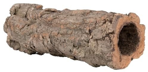 Korkröhre 25 cm lang, schmal (Ø 5-7 cm) - Natur Korkrinde, Terrarium & Aquarium Dekoration, Versteck für Reptilien, Nager, Hamster, schädlingsfrei, unbehandelt