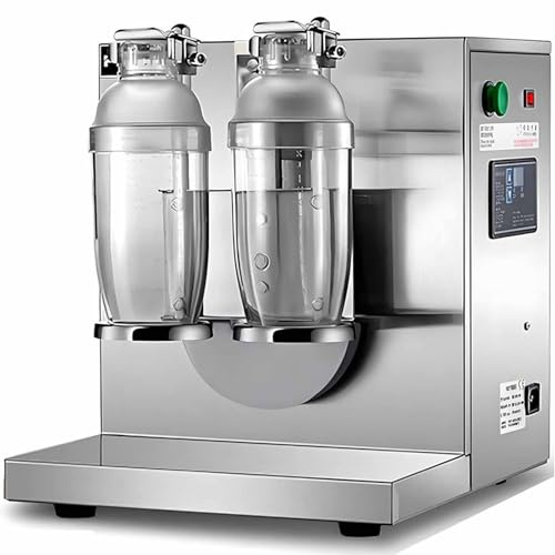 LSBHPPD Automatische Milchtee-Shaker-Maschine 360 ° Elektrische Doppelkopf-Milchtee-Schüttel Maschine 350Ml-1000Ml Getränkemixer Für Bubble Tea Boba Tea Juice Coffee Milk Wine Cocktail