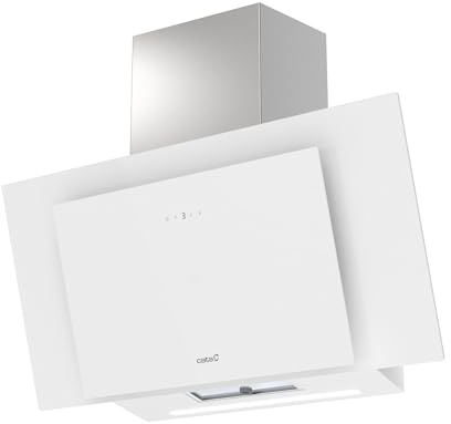 Cata Thalassa EVO Dunstabzugshaube, 900 GWH, Breite 90 cm, bürstenloser Motor, extra leise, Kapazität 983 m³/h, 6 Absaugstufen, LED-Konnektivität, Cata einfache Installation, Weiß