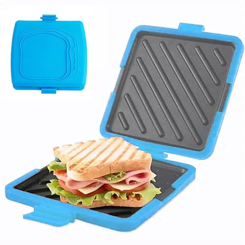 Acunny Sandwichtoaster für Käse, hitzebeständig, für Sandwiches, Mikrowelle, Käse-Toaster, für Meetings, Zuhause, Wohnung, Schlafzimmer, Reisen, Frühstück
