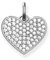 Thomas Sabo Damen Anhänger Herz Pavé 925 Sterling Silver LBPE0022-051-14